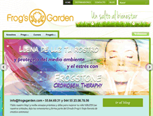 Tablet Screenshot of frogsgarden.com